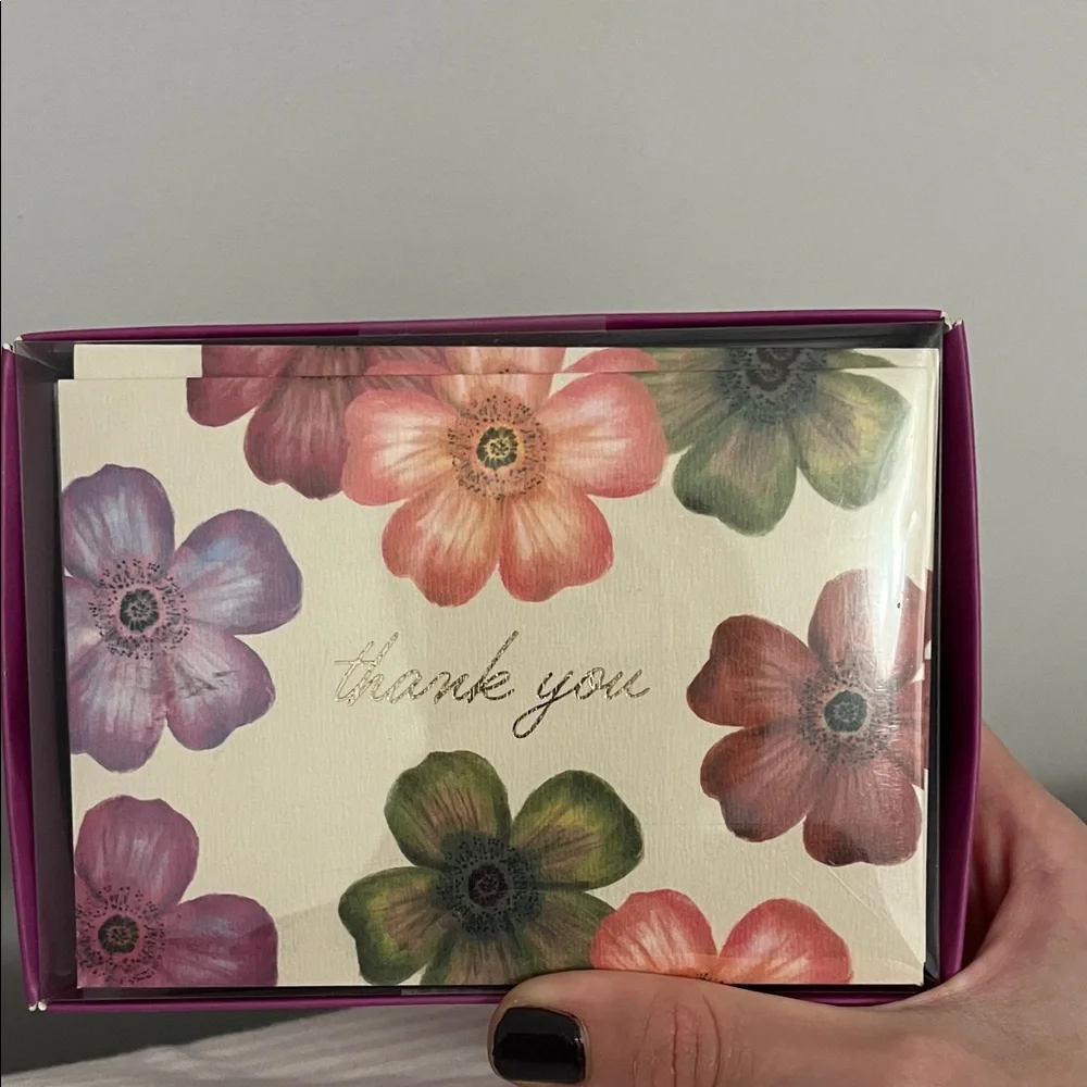 Thank You Floral Note Cards - Multicolor